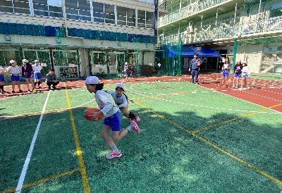 お茶の水小学校タグラグビー教室